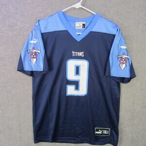 Tennessee Titans Jersey youth Large Navy Blue NFL Football Steve McNair 9